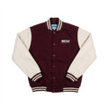 Burgundy Plum Varsity Jacket, Signature Chenille Edition