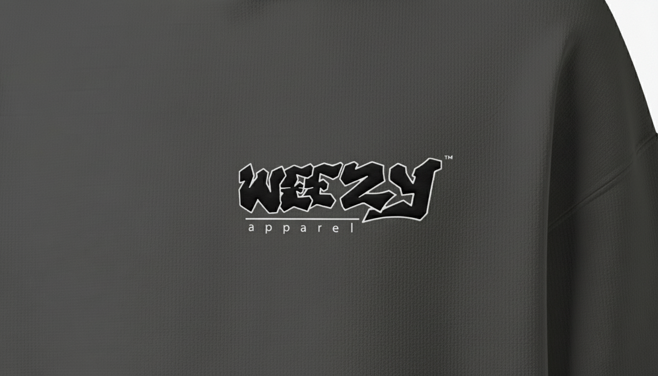 Charcoal Heavyweight Hoodie, Signature Logo