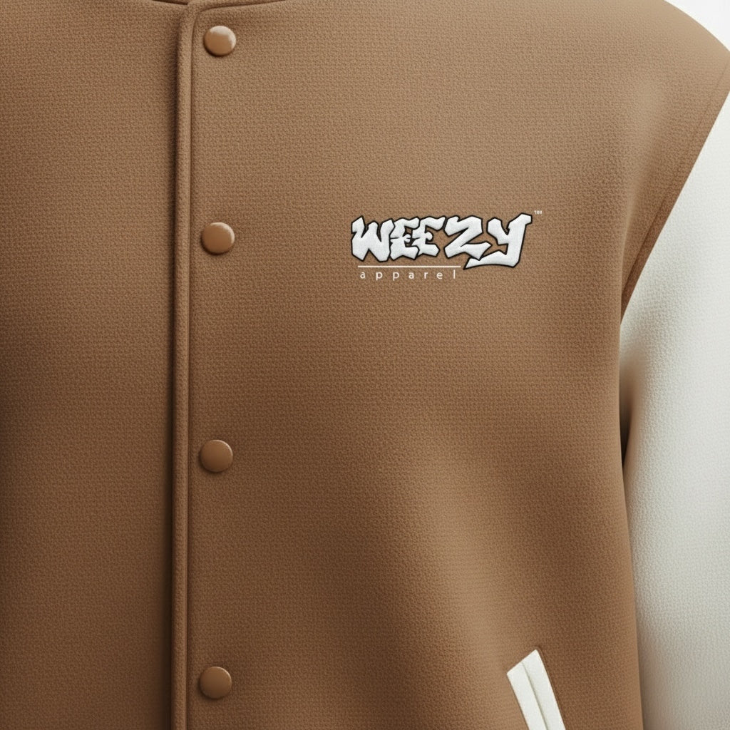 Caramel Varsity Jacket, Signature Chenille Edition